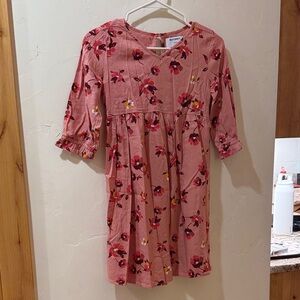 Floral Pink Kids Dress
